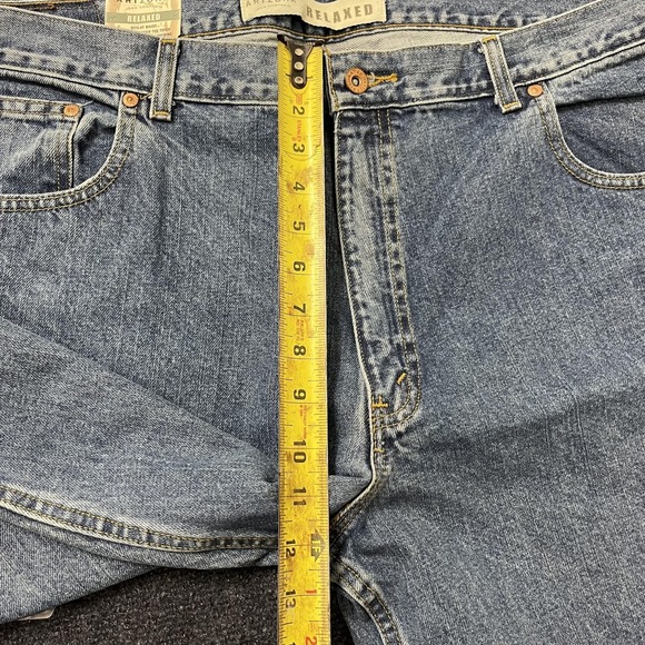 Vintage Arizona Jean Company Jeans Mens 42x32 Relaxed Stone Wash Denim Tapered - Picture 13 of 14